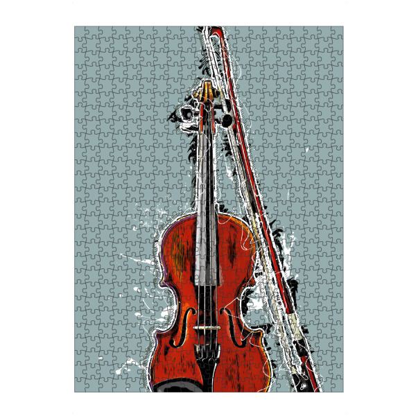 Puzzle Ravensburger "Violin string instrument cartoon" artboxONE - Musik - Music,Instrument,Instruments,String,Violin,Violinist,Musik,Geige