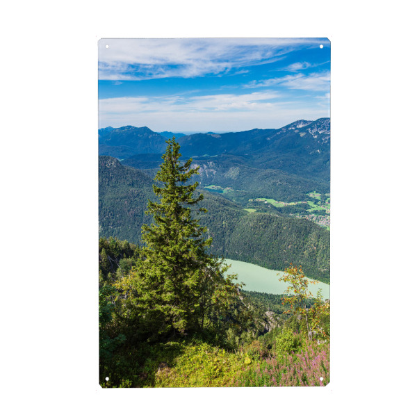 Metall Poster "Aussicht vom Gipfel" artboxONE - Natur,Reise