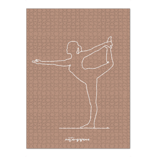 Puzzle Ravensburger "Yoga Natarajasana beige one line" artboxONE - Sport