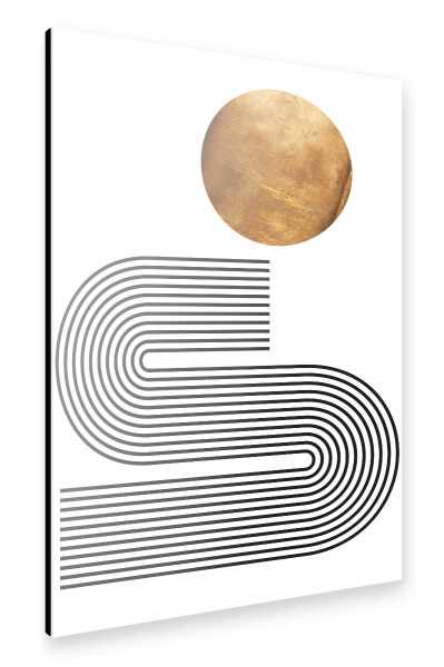 Alu-Dibond "Abstrakte Studie" 30x20 cm artboxONE