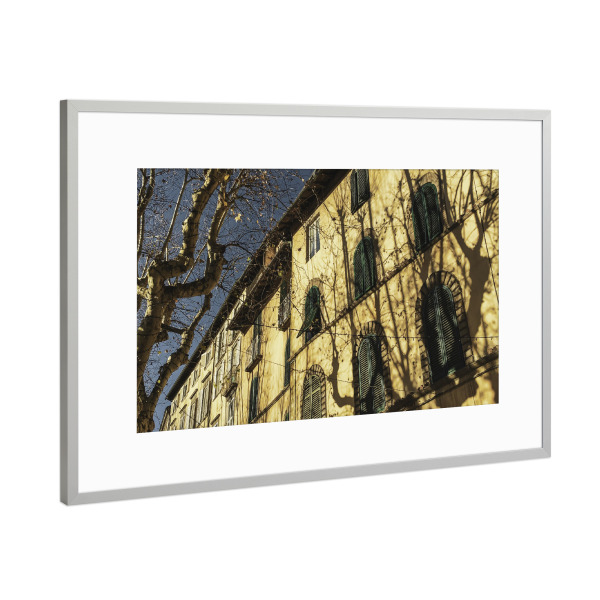 Poster mit Rahmen Silber "Windows from Toskana" artboxONE - Städte,Reise,Architektur