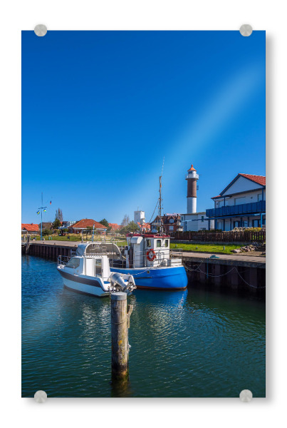 Acrylglasbild "Fischerboote in Timmendorf" artboxONE - Natur,Reise,Architektur,Reise / Strand und Meer