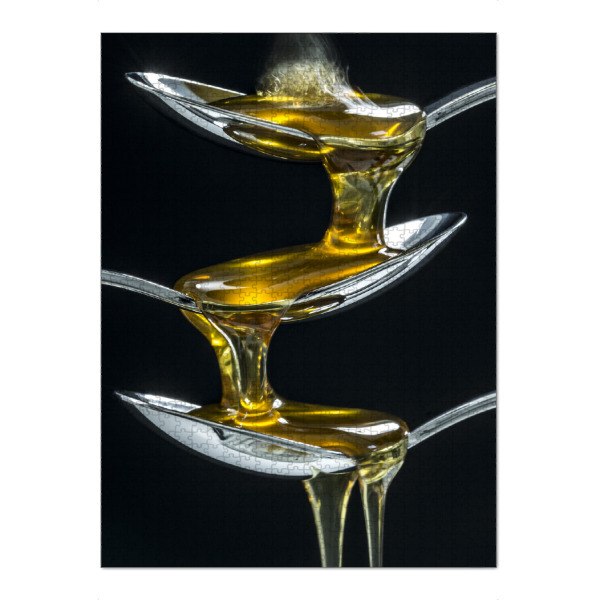 Puzzle Ravensburger "Olivenölkaskade" artboxONE - Essen & Trinken