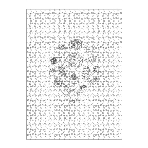 artboxONE Puzzle "Sushi types white" artboxONE - Für Kinder,Essen & Trinken,Für Mama,Für Papa