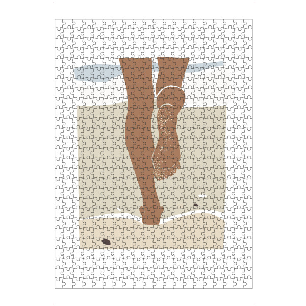 artboxONE Puzzle "Sandy beach legs" artboxONE - Abstrakt,Menschen,Reise / Strand und Meer