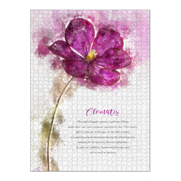 Puzzle Ravensburger "Fuchsia Clematis" artboxONE - Natur,Floral