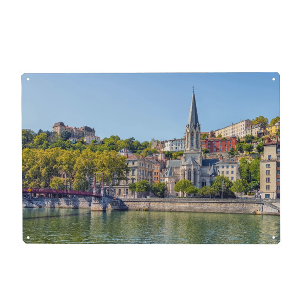 Holzbild "The colors of Lyon" artboxONE - Städte,Reise,Architektur,Reise / Länder,Städte / Weitere