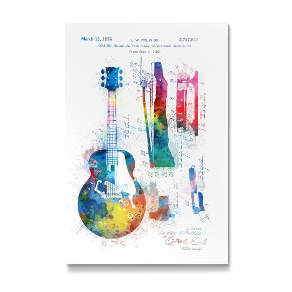 Galerie-Print "Acoustic guitar patent" 30x20 cm artboxONE