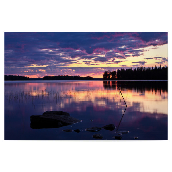 Poster "Abendstimmung am See" artboxONE - Natur,Reise,Reise / Länder