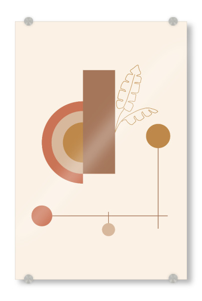 Acrylglasbild "Balanced Geometric Desert" artboxONE - Abstrakt,Geometrie