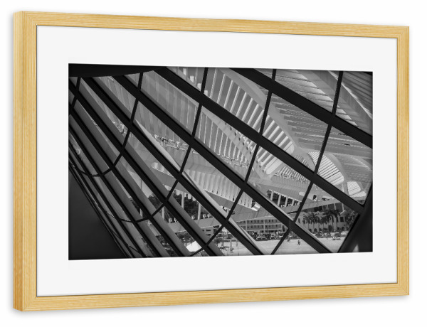 Poster mit Rahmen kiefer "Modern Tomorrow b" artboxONE - Reise,Architektur,Geometrie