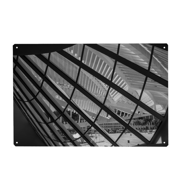 Metall Poster "Modern Tomorrow b" artboxONE - Reise,Architektur,Geometrie