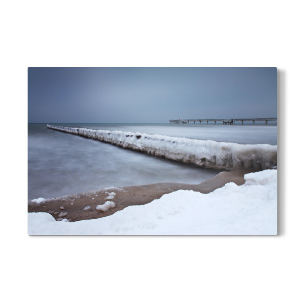 Galerie-Print "Seebrücke im Winter" 30x20 cm artboxONE