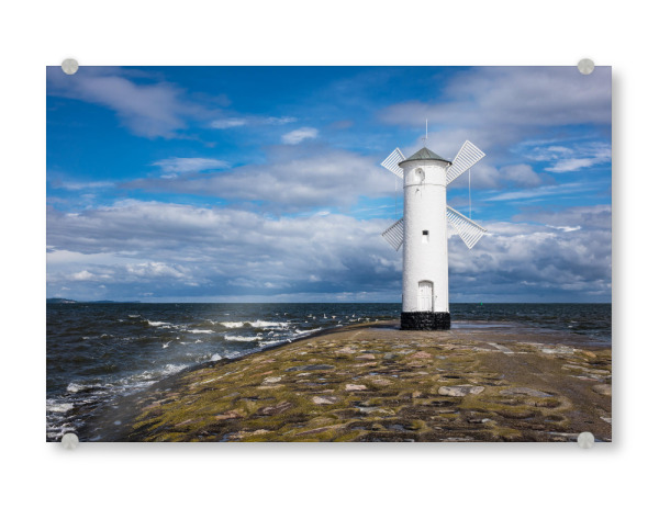 Acrylglasbild "Die Mole in Swinemünde" artboxONE - Natur,Reise,Architektur,Reise / Strand und Meer