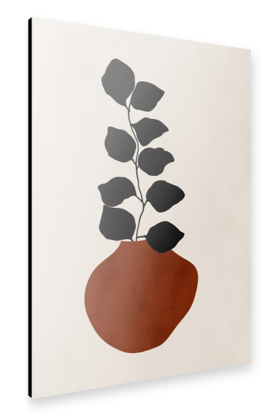 Alu-Dibond "RED VASE" 30x20 cm artboxONE