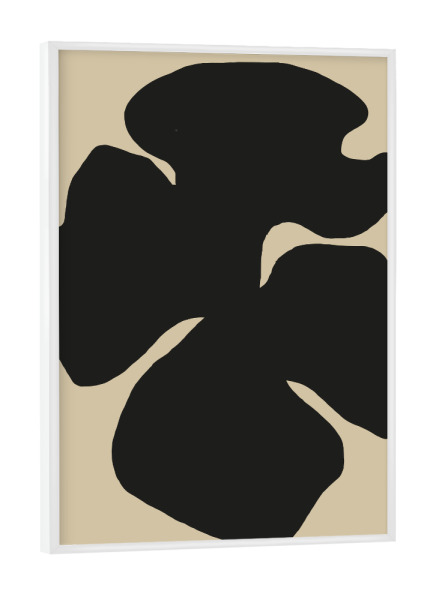 Poster mit weißem Rahmen "MINIMALIST ABSTRACT FLORAL" artboxONE - Floral,Abstrakt