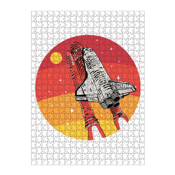 artboxONE Puzzle "Space Shuttle" artboxONE - Reise,Galaxy - Nasa,Shuttle,Minimal,Space,Weltraum,Schiff,Ship,Kosmos,Cosmos,Astronaut - Bild nasa