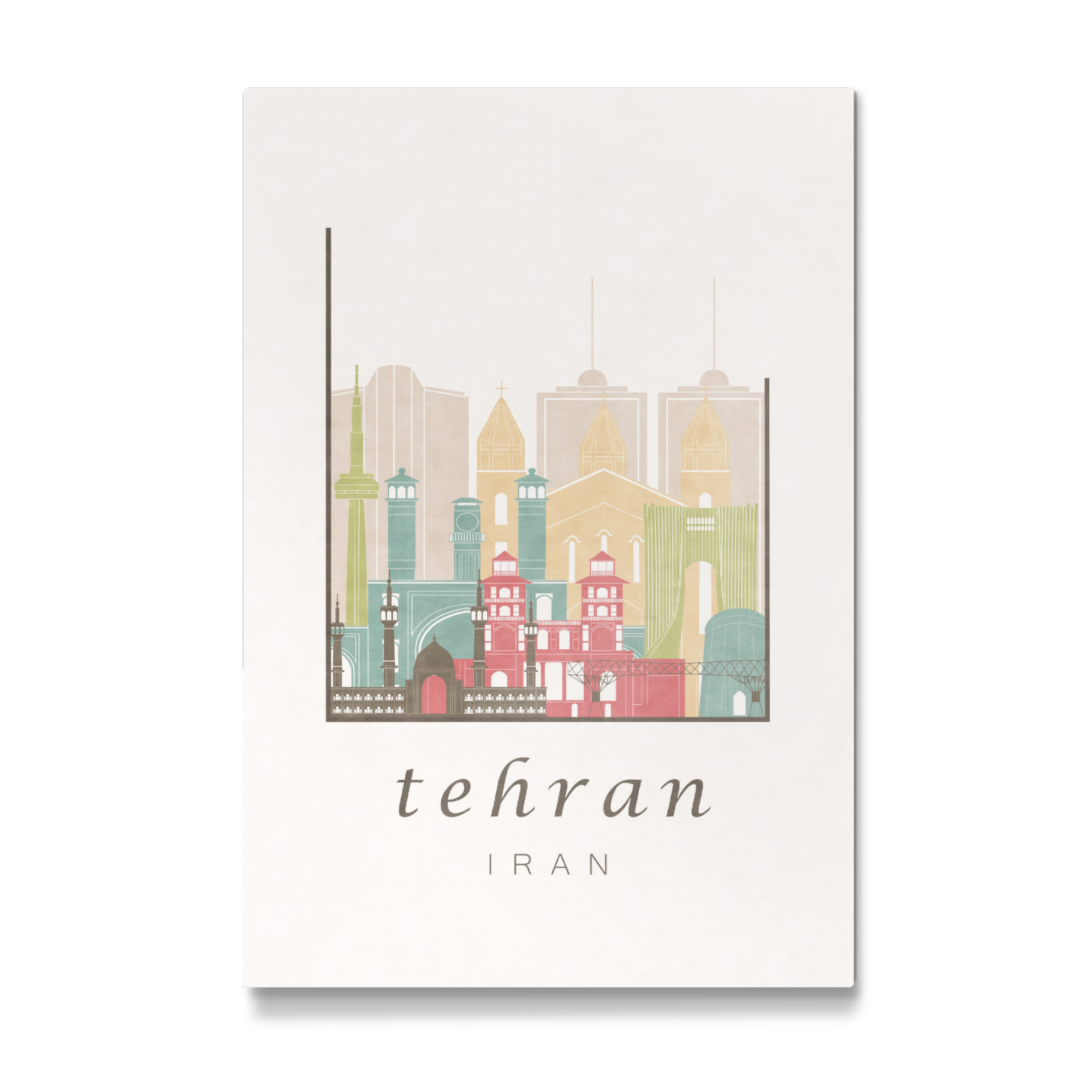 Galerie-Print "Tehran skyline pastel" 30x20 cm artboxONE