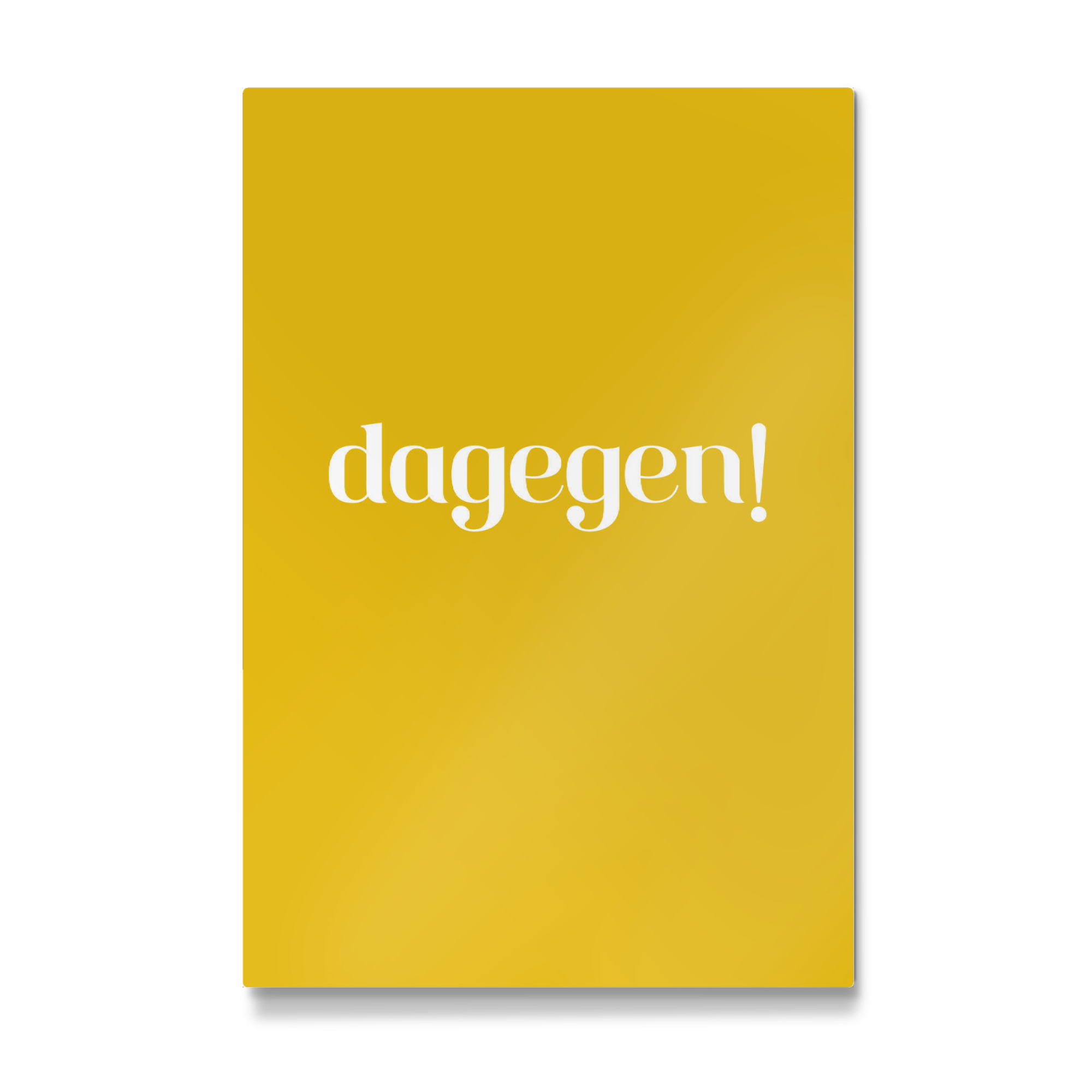 Galerie-Print "Dagegen! Gelb" 30x20 cm artboxONE
