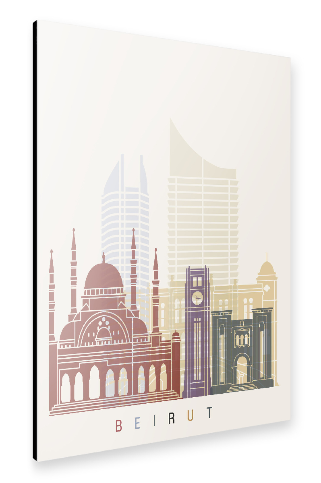 Alu-Dibond "Beirut skyline" 30x20 cm artboxONE