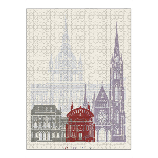 Puzzle Ravensburger "Graz skyline" artboxONE - Städte,Architektur