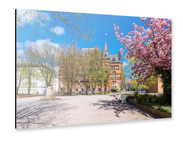 Alu-Dibond "Ständehaus im Frühling" 30x20 cm artboxONE