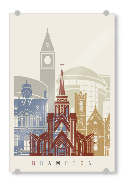 Acrylglasbild "Brampton skyline" artboxONE - Städte,Architektur