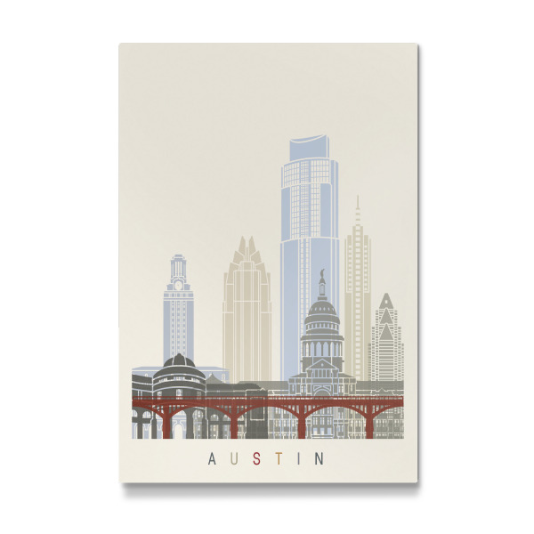 Galerie-Print "Austin skyline" 30x20 cm artboxONE