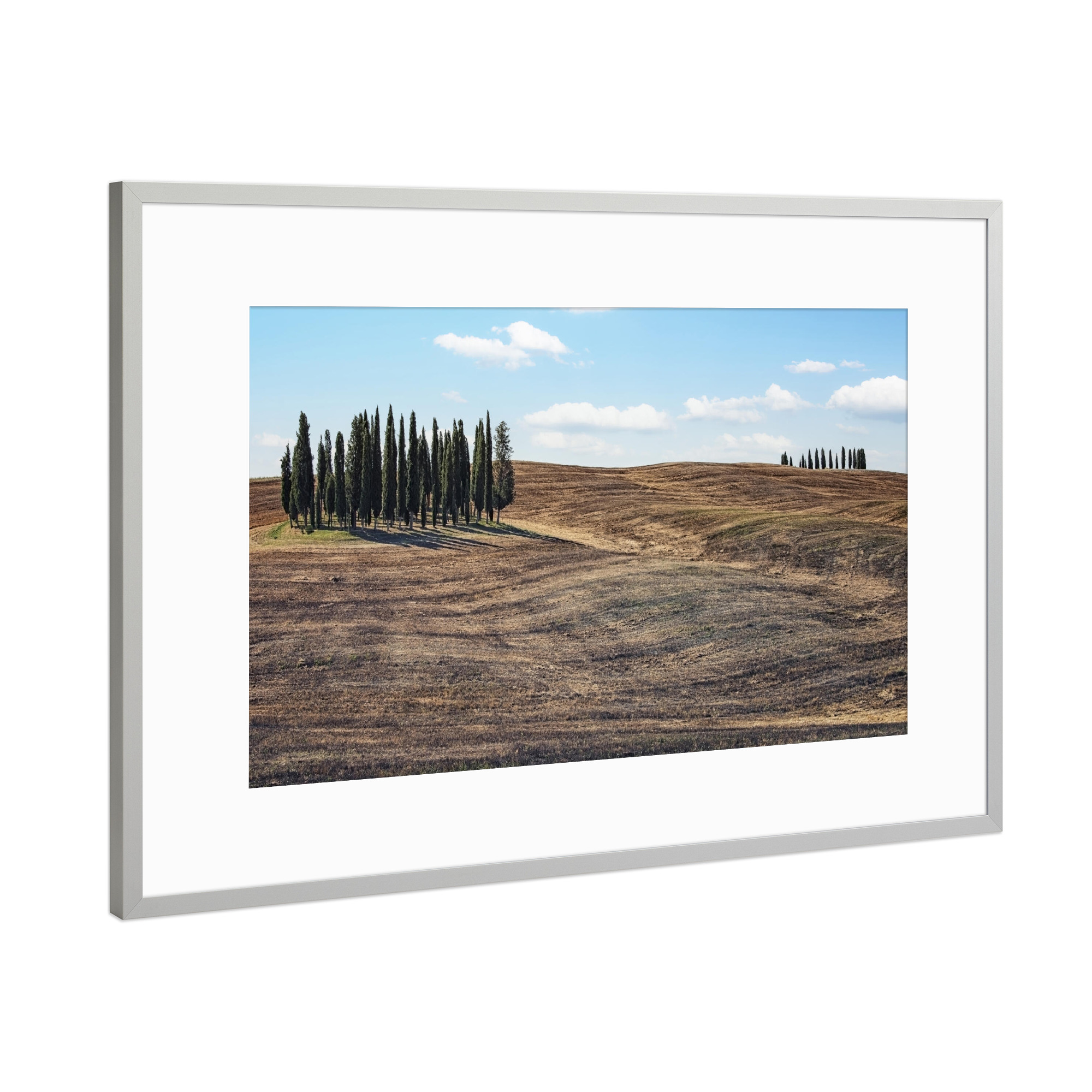 Poster mit Rahmen Silber "Tuscany" artboxONE - Natur,Reise,Reise / Länder