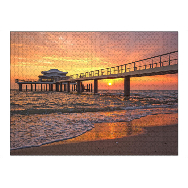 Puzzle Ravensburger "Das Teehaus in Timmendorf" artboxONE - Natur,Reise / Strand und Meer,Reise / Länder