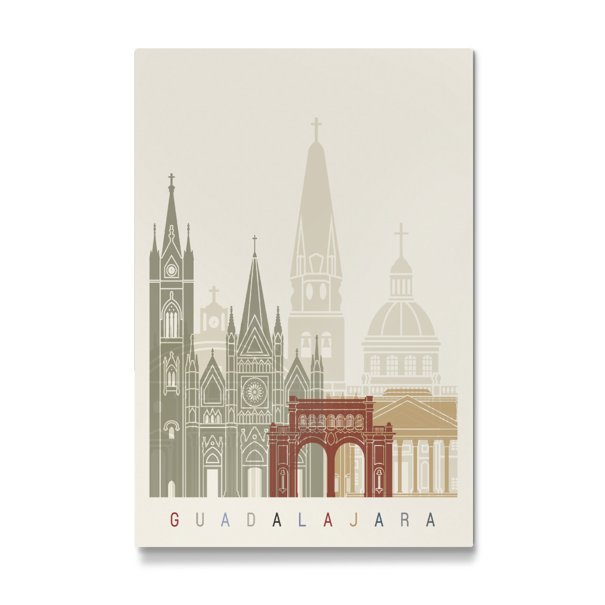 Galerie-Print "Guadalajara MX skyline" 75x50 cm artboxONE