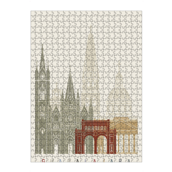 Puzzle Ravensburger "Guadalajara MX skyline" artboxONE - Städte,Architektur