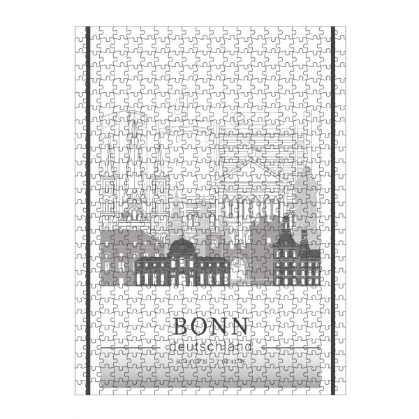 artboxONE Puzzle "Bonn skyline line art" artboxONE - Städte,Reise,Architektur,Kartografie