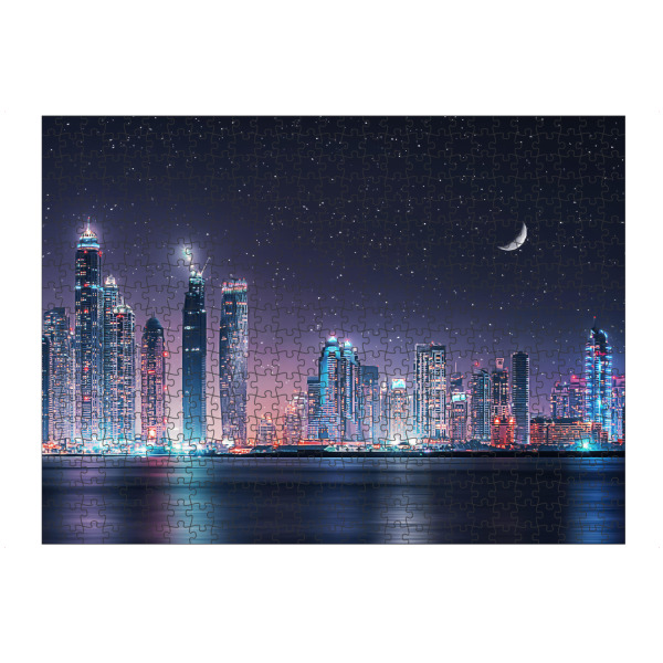 Puzzle Ravensburger "Night in Dubai" artboxONE - Städte,Reise,Architektur,Reise / Länder,Städte / Dubai