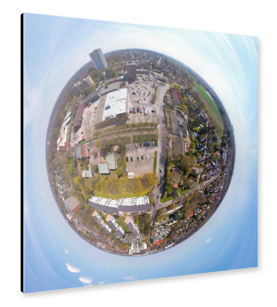 Alu-Dibond "Reinbek - EKZ Am Ladenzentrum; low" 30x30 cm artboxONE