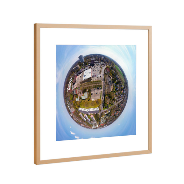 Poster mit Rahmen Kupfer "Reinbek - EKZ Am Ladenzentrum; low" artboxONE - Städte,Reise,Architektur,Reise / Länder