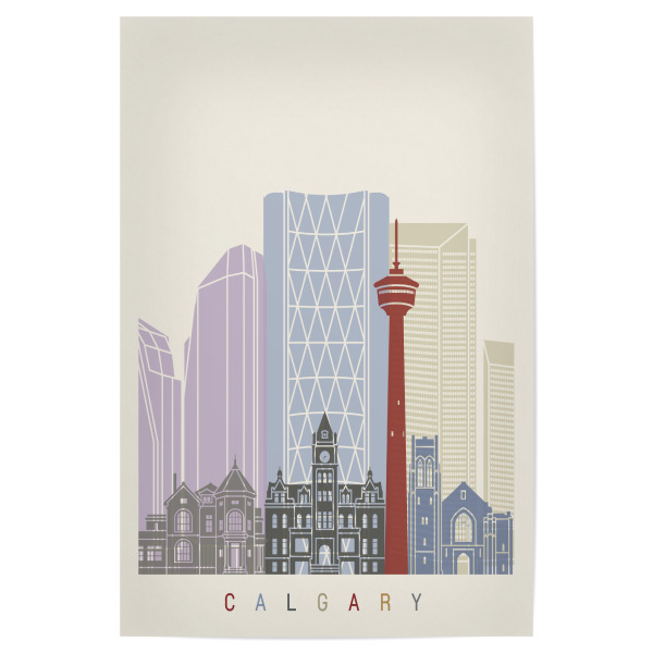 Poster 30x20 cm "Calgary skyline" artboxONE - Städte,Architektur