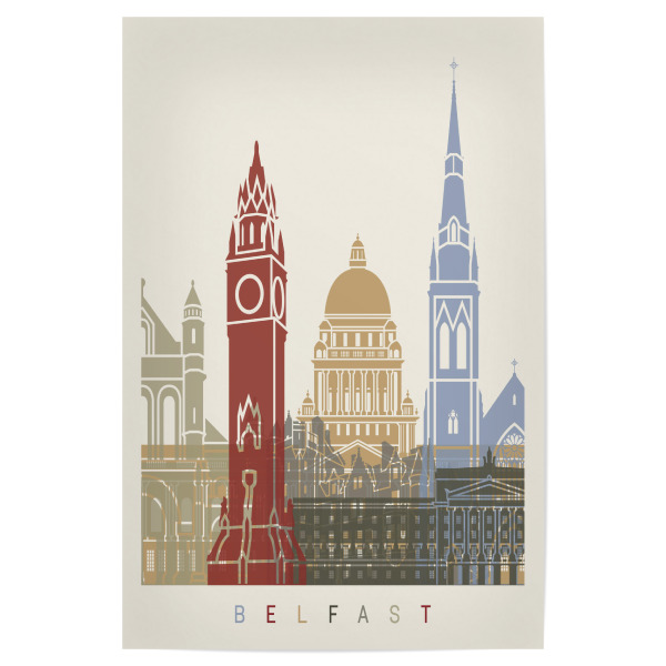 Poster "Belfast skyline" artboxONE - Städte,Architektur