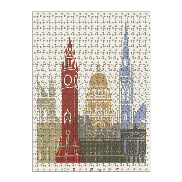 Puzzle Ravensburger "Belfast skyline" artboxONE - Städte,Architektur