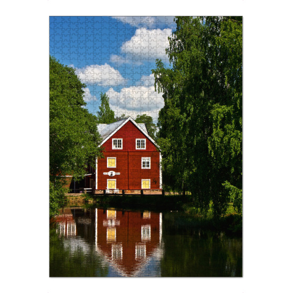 Puzzle Ravensburger "Haus am Fluss" artboxONE - Natur,Reise,Architektur,Reise / Länder