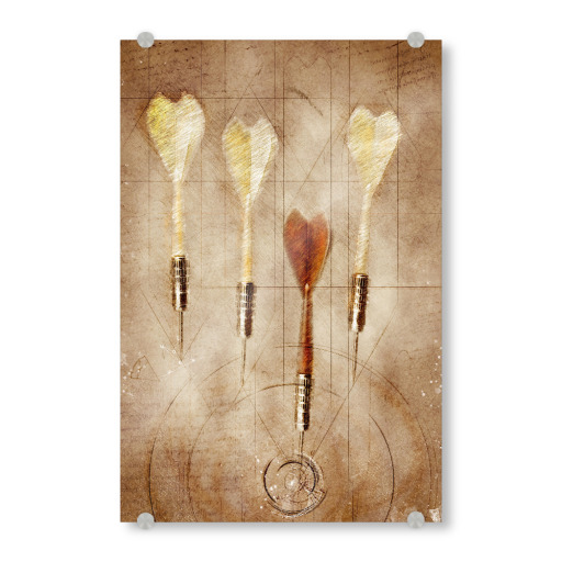 Darts illustration sport art