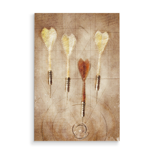 Darts illustration sport art