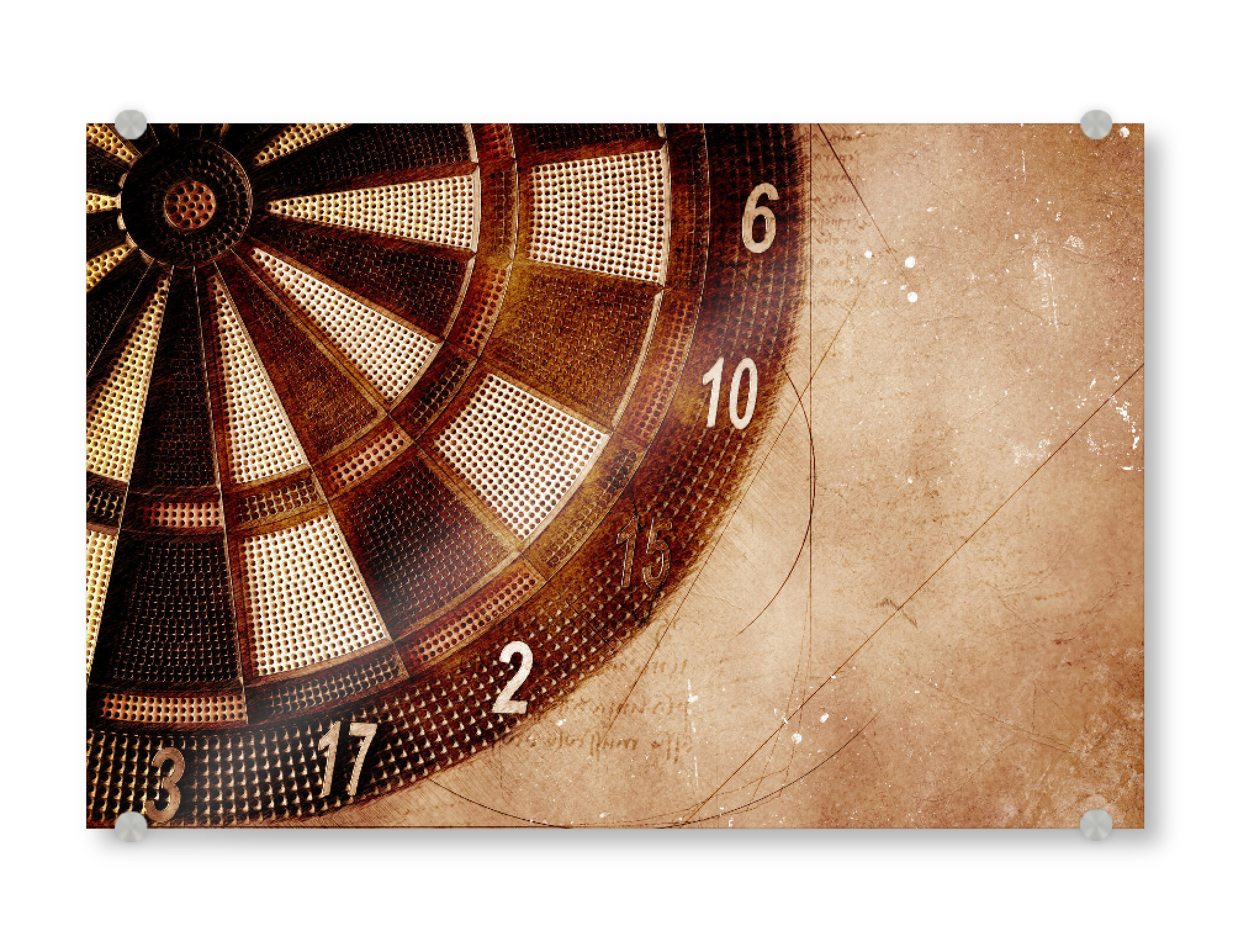 Acrylglasbild "Dart board illustration sport art" artboxONE - Sport,Sport / Sommerspiele - Dart,Darts,Board,Dart board,Sport,Art