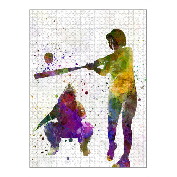 Puzzle Ravensburger "Baseball players-women" artboxONE - Sport
