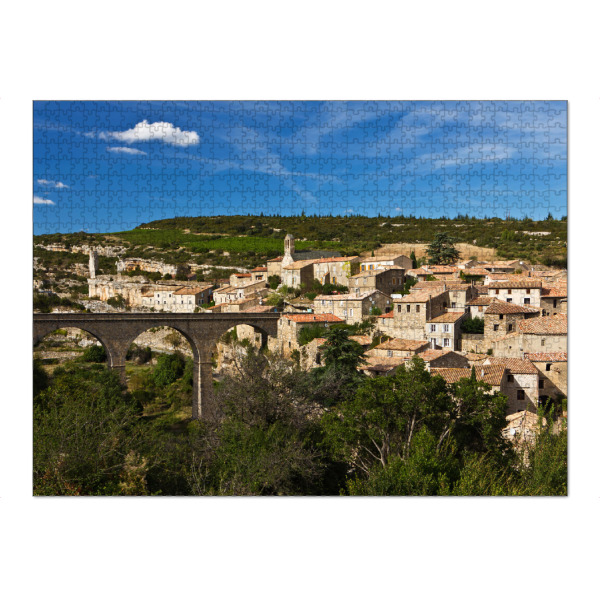 Puzzle Ravensburger "Dorf in Südfrankreich" artboxONE - Reise,Architektur,Reise / Länder