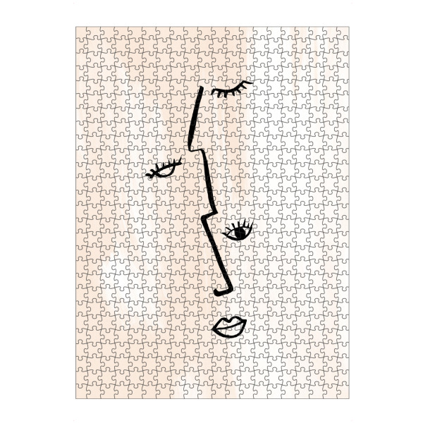 artboxONE Puzzle "Minimalistic Abstract Faces" artboxONE - Abstrakt,Menschen,Männer