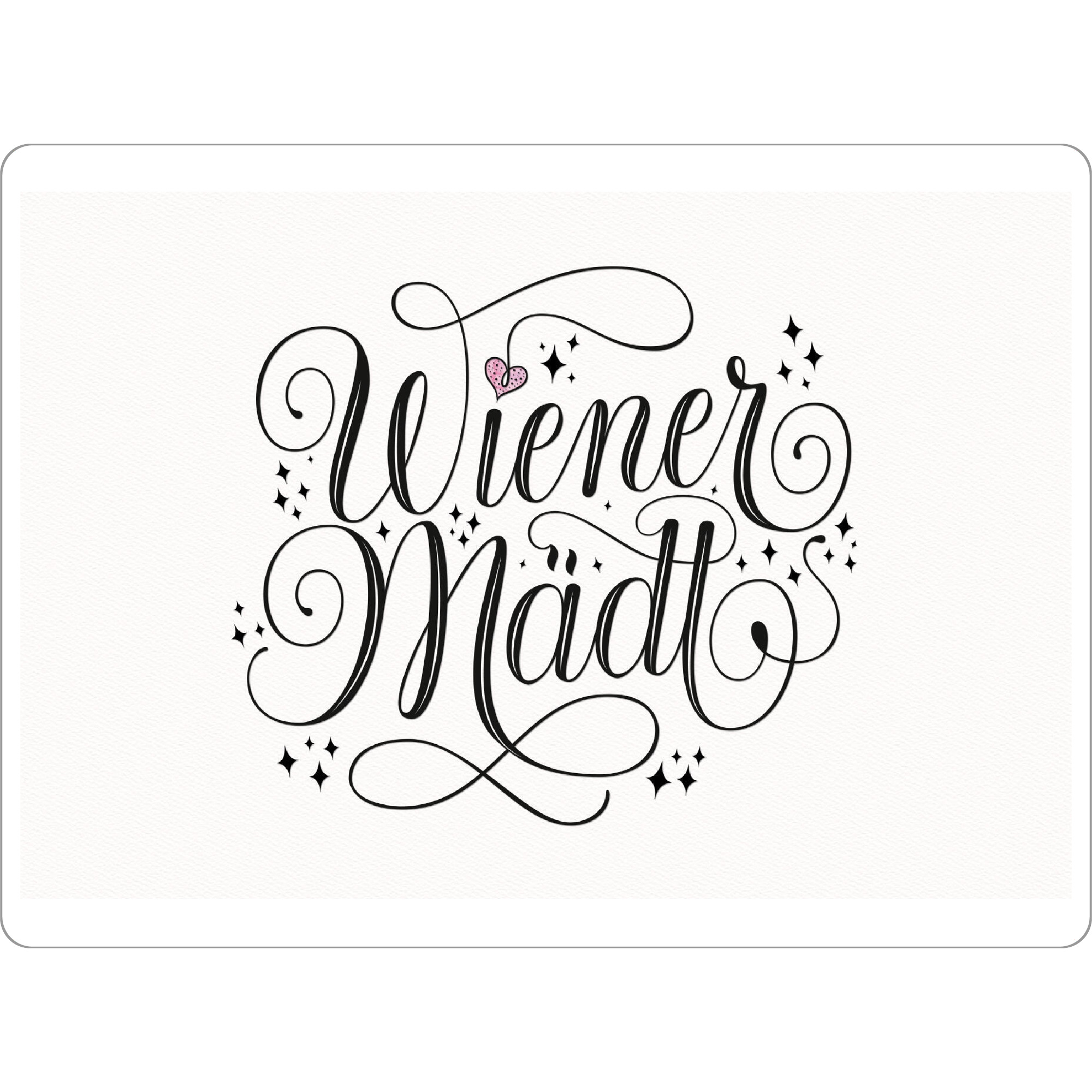Tischset "Wiener Mädl" artboxONE - Städte,Typografie,Menschen,Städte / Wien,Lustig