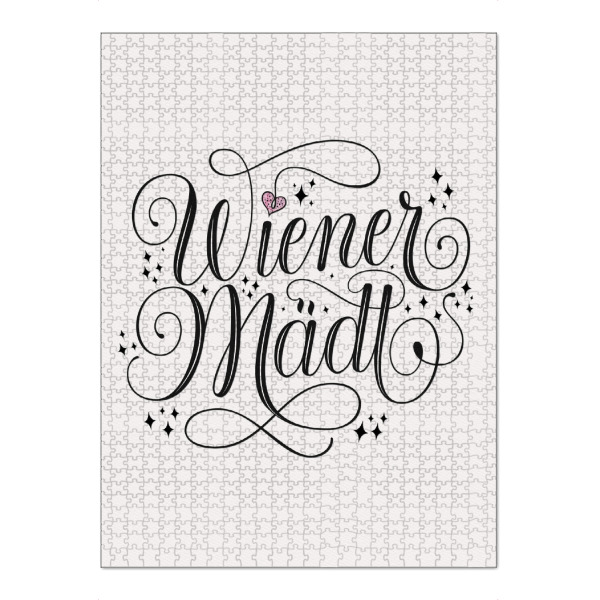 Puzzle Ravensburger "Wiener Mädl" artboxONE - Städte,Typografie,Menschen,Städte / Wien,Lustig