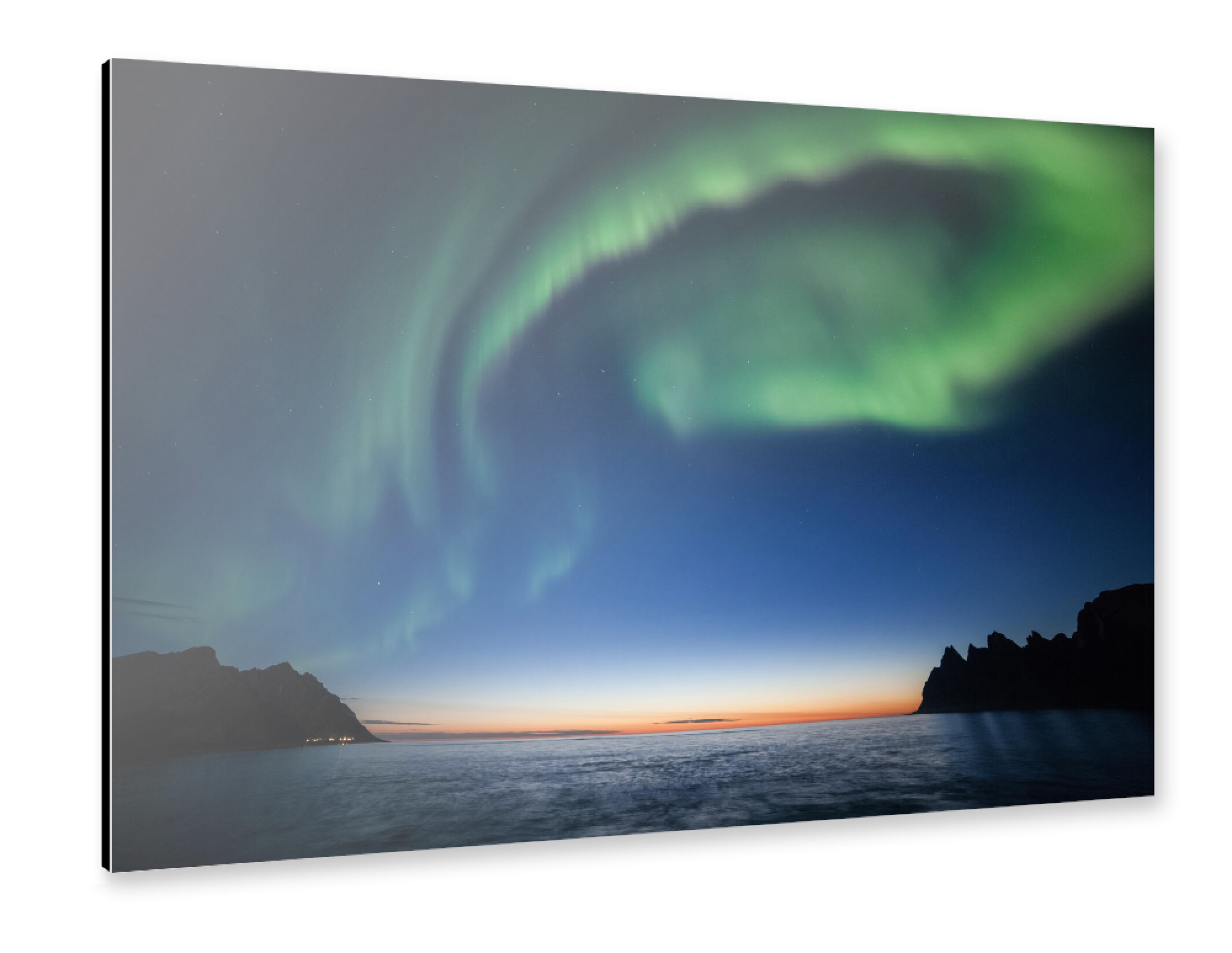 Alu-Dibond "Polarlicht" 30x20 cm artboxONE