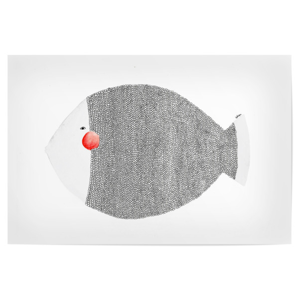 Poster "Bianca Peters - Großer Fisch" artboxONE - Tiere,Schwarzweiß